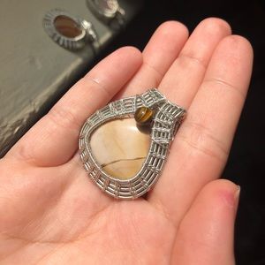 Wire wrapped pendant